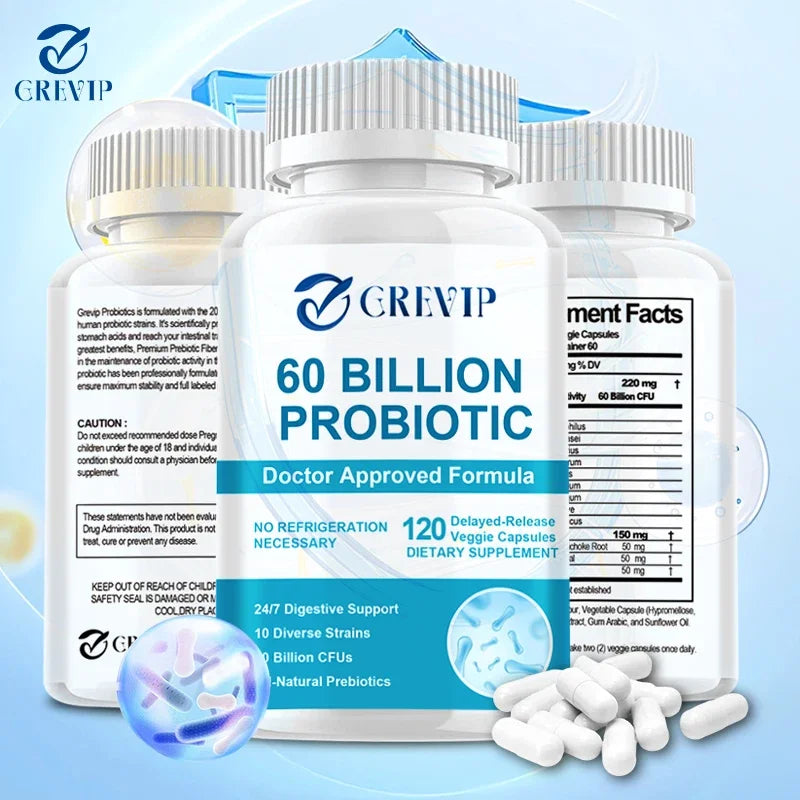 60 Billion Probiotics To Promote Healthy Digestion