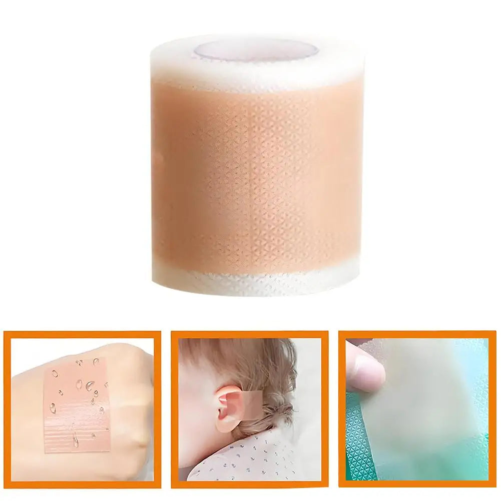 4X300CM Silicone Scar Patch Skin Repair Sheets Self-Adhesive Stretch Mark Tape Therapy Patch Burn Acne Scar  ﻿
