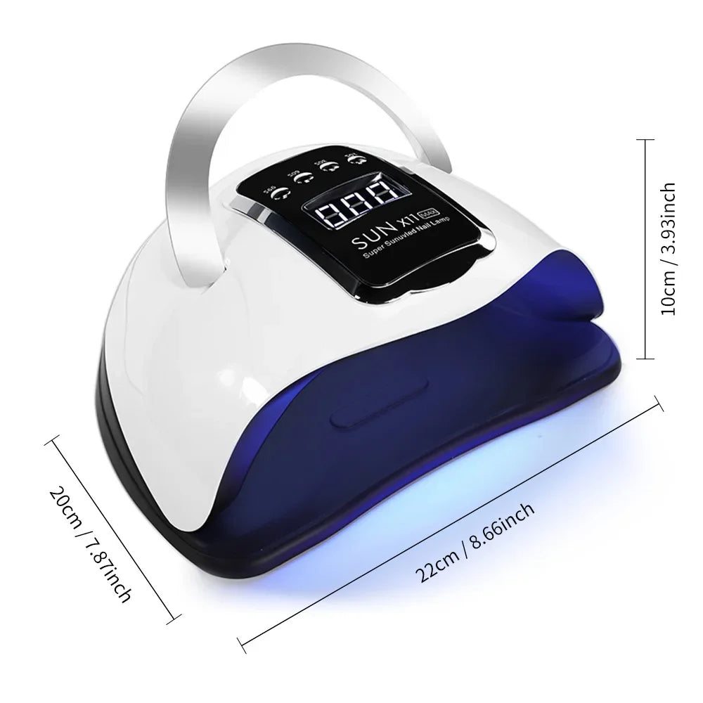 SUN X11 MAX Professional Nail Drying Lamp for Manicure 280W Nails Gel Polish Auto Sensor UV LED