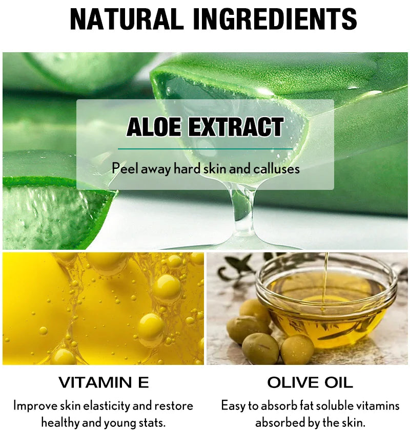 Aloe Foot Peel Mask For Dry Rough Cracked Feet