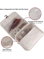 Travel Makeup Bag Waterproof Toiletries Organizer Hook Wash Storage