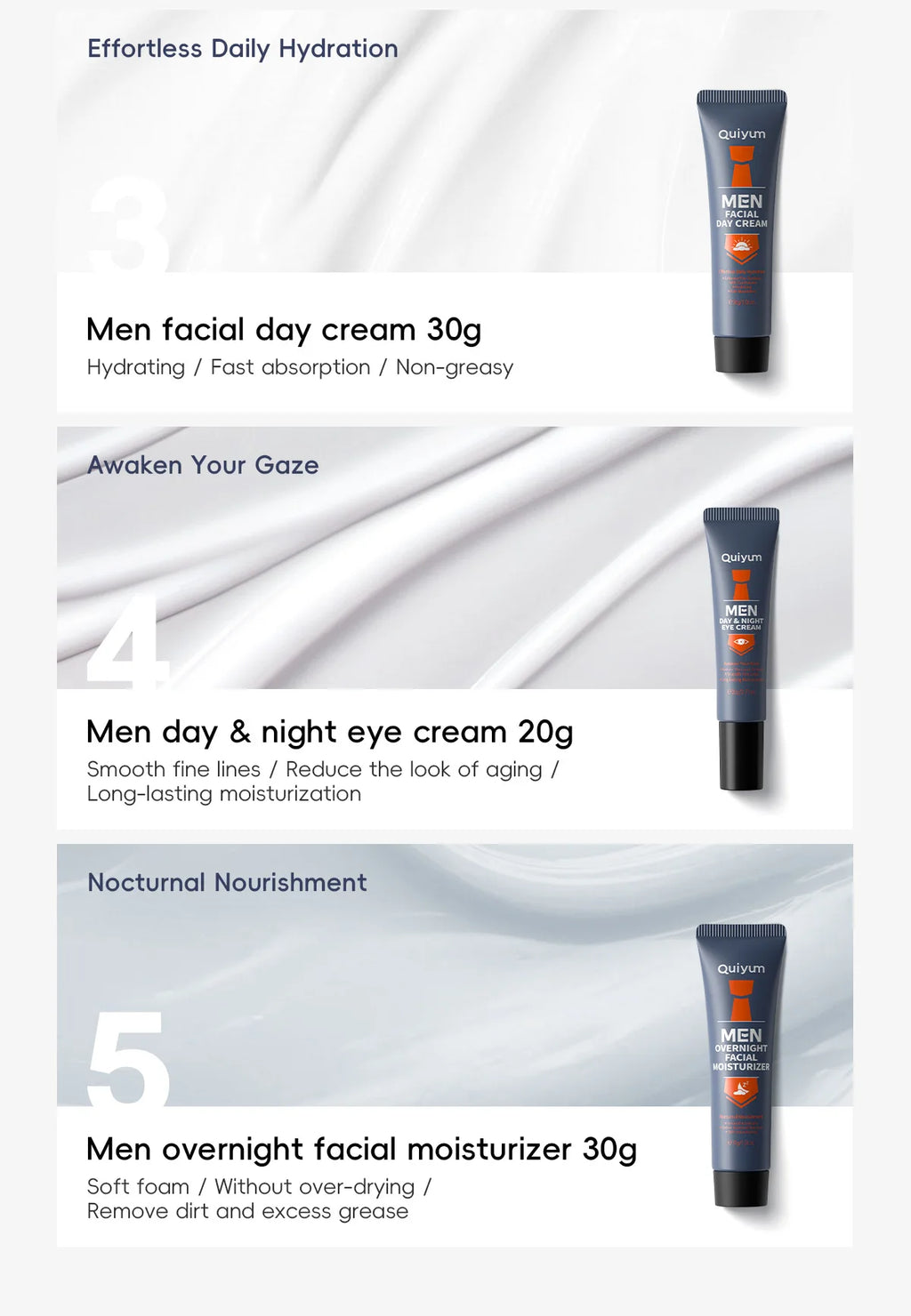 Men's Skincare Set 5pcs