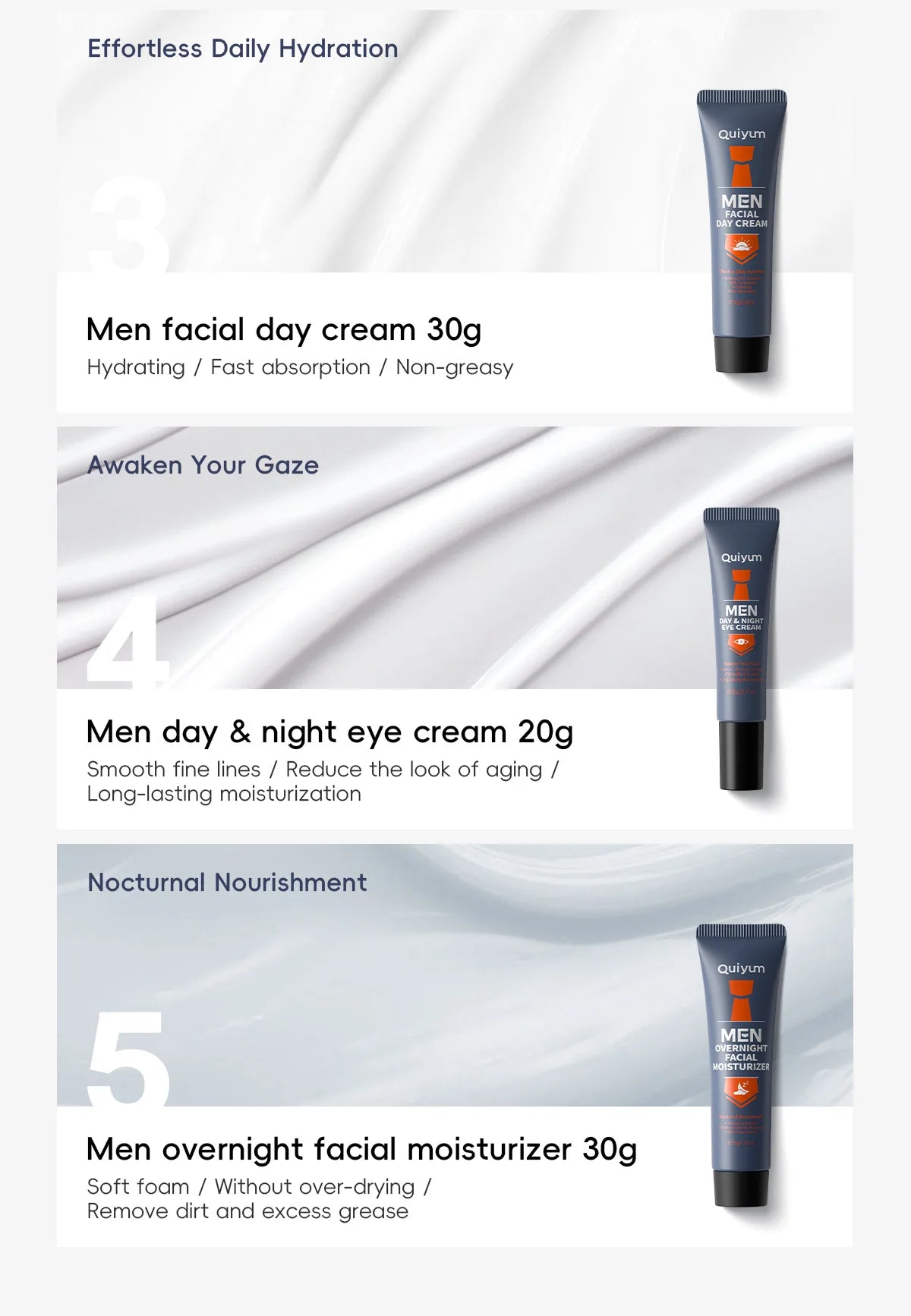 Men's Skincare Set 5pcs