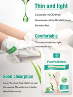 Aloe Foot Peel Mask For Dry Rough Cracked Feet