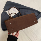 Big Size Women Bags Suede Large Capacity Shoulder Crossbody With Long Strap