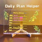 Luminous Acrylic Drawing Magic Led Transparent Board Note Board Kids Educational Gift With Stand 7 Color Markers