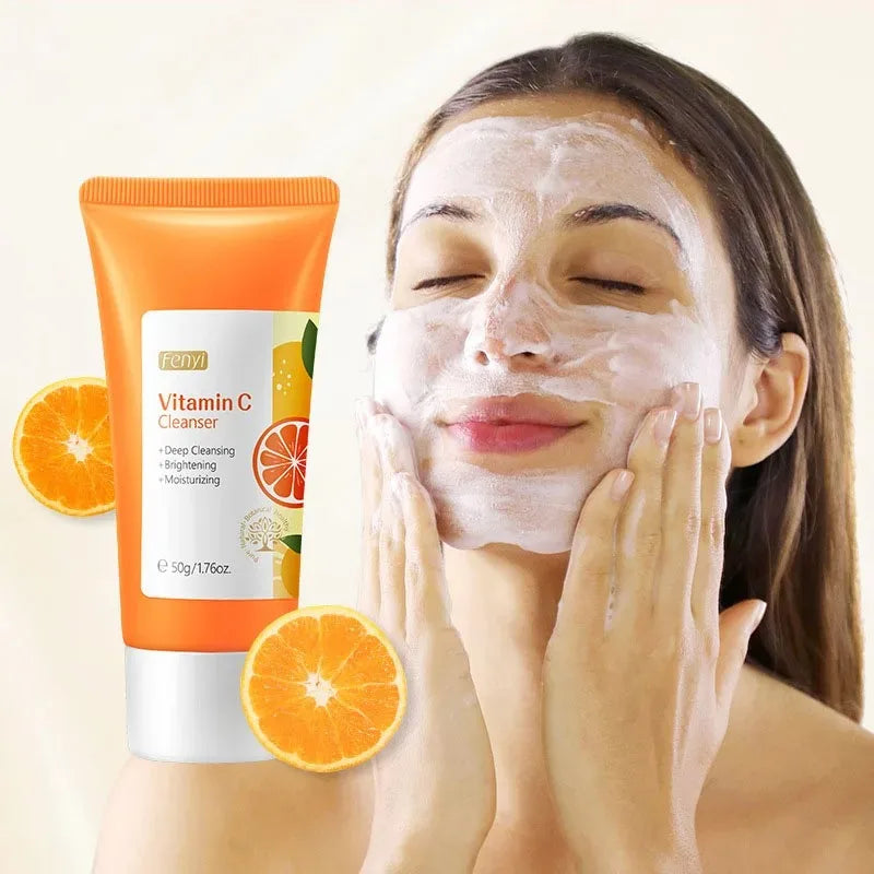 Vitamin C Facial Cleanser Moisturizing Foam Skin Care