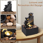 Desktop Waterfall Decoration Flowing Water Small Living Room Office Tabletop Fountain
