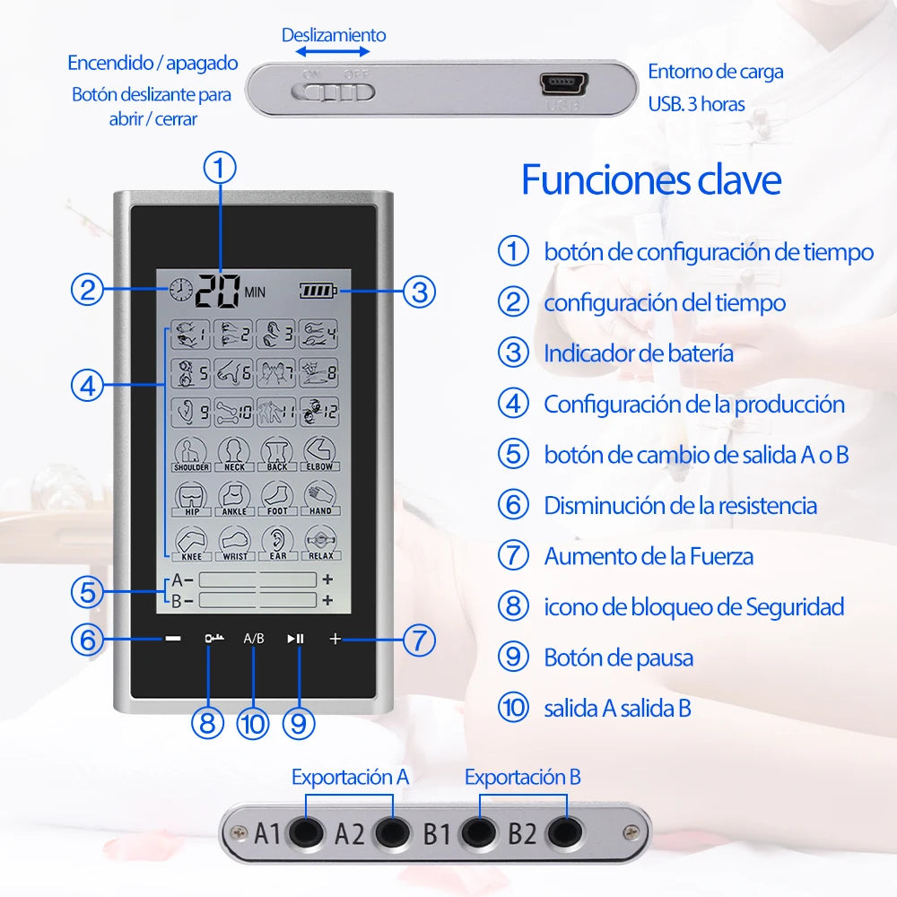 Tens Muscle Stimulator 24-Mode Electric