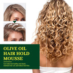 Olive Oil Hair Styling Mousse Long Lasting Reduces Frizz Prevents Breakage Maintains Curls
