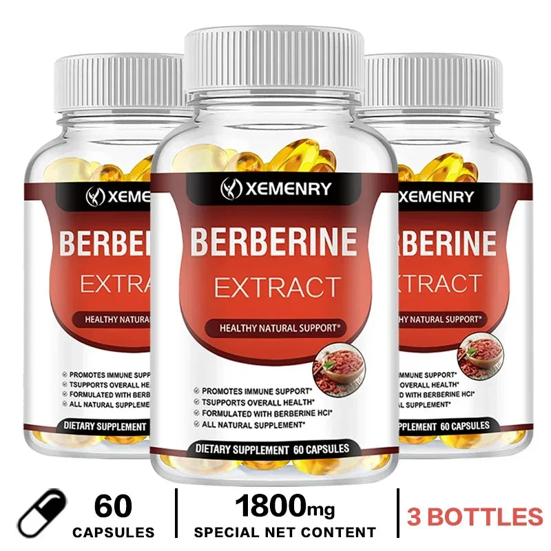 Berberine Capsules for Bone, Cardiovascular Health, Enhance Immunity