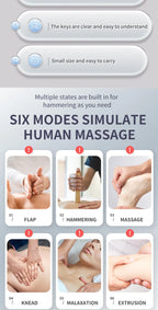 Multi-functional 6 Modes Tens Unit Machine Electro stimulator Digital Massager