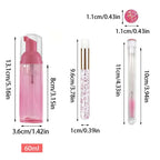 20/40PCS Suit 60ML Empty Pump Bottle Eyelash Shampoo Tool Travel Foam Dispenser Bottle Plastic Cleanser Soap Care