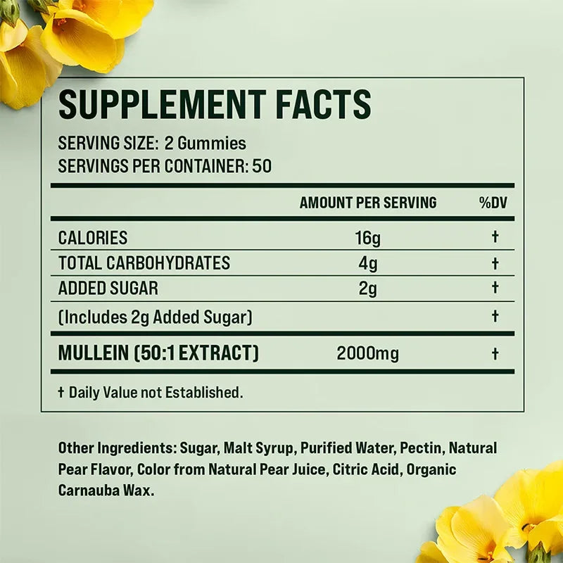Mullein Gummies - Supports Respiratory Health
