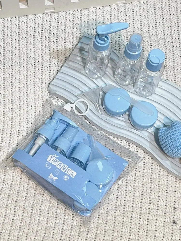 Travel Bottles Kit Leak Proof Toiletry Containers Clear For Lotion Shampoo Cream