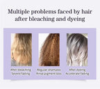Professional Purple Shampoo Yellow Removal Post Dyeing Gray Hair Bleached Highlighted Revitalize 300ml
