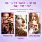 Purple Whitening Teeth Stickers 14 Pairs