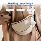 2Pc Purse Glow Heart Light LED Automatic Touch Activated Handbag Light Night Light