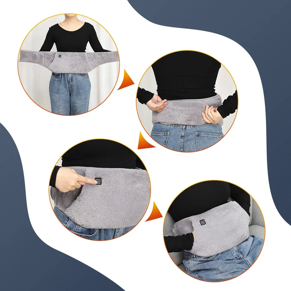 USB Portable Hand Warmer Rechargeable Plush Reusable Electric Heater Home Winter Feet Abdomen