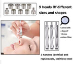 Microdermabrasion Machine Skin Peeling Replacements 9 Tips 3 Wands