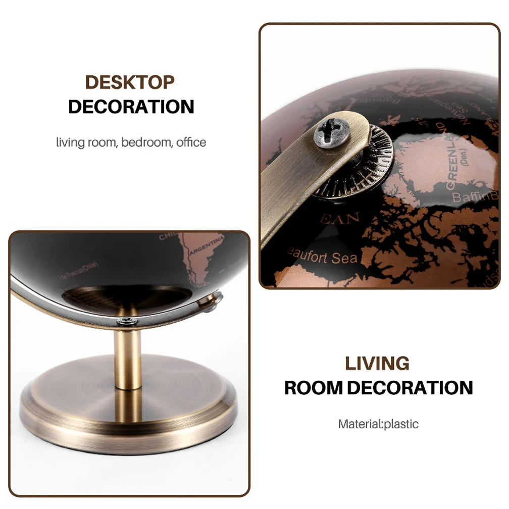 English Retro Globe 19X15CM Home Office Wine Cabinet Decoration Bookcase Light