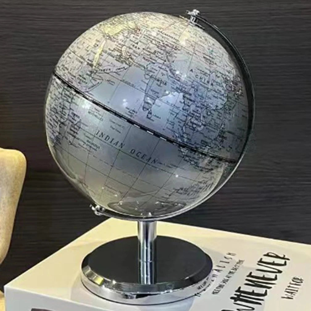 English Retro Globe 19X15CM Home Office Wine Cabinet Decoration Bookcase Light