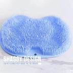 Scrubber Shower Massage Pad Silicone Wall Mounted Back Reusable Cleaning Brush Feet Washer Mat