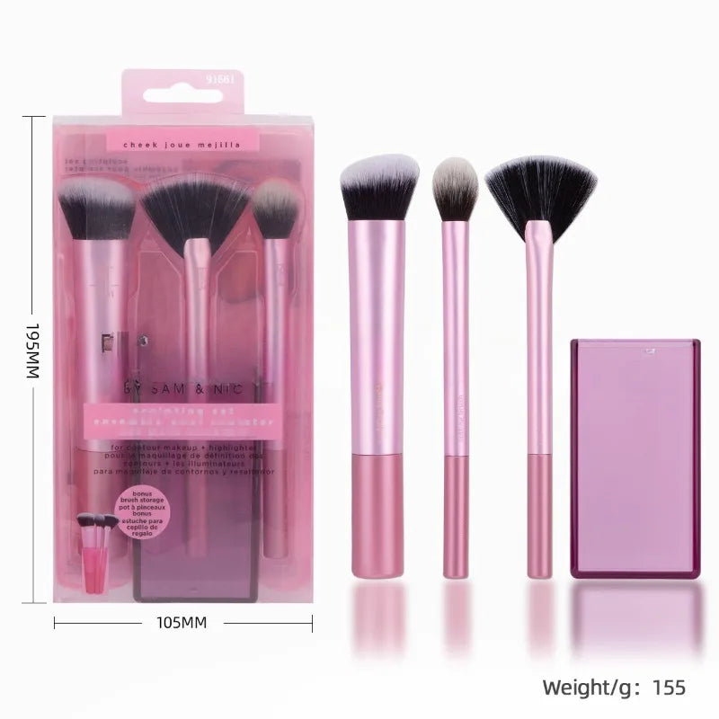 Set of Makeup Brushes Powder Blusher Halo Dye Brush Eye Shadow Brush Beauty Egg