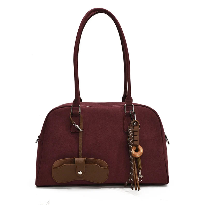 Big Size Women Bags Suede Large Capacity Shoulder Crossbody With Long Strap