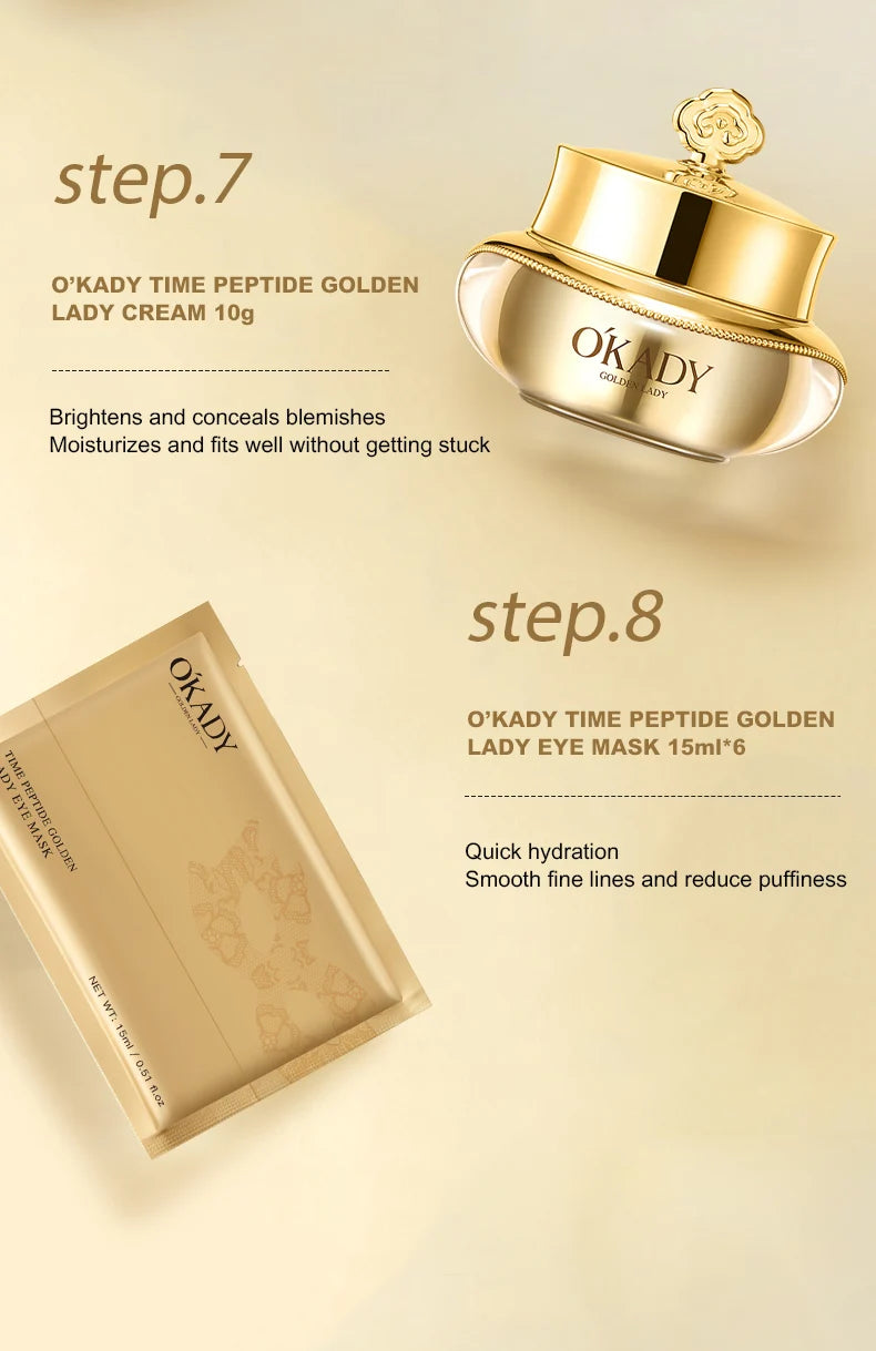 OKADY Skin Care Set Anti Aging 10-piece