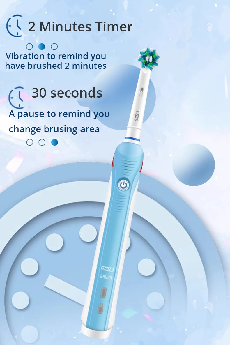 Oral B Electric Toothbrush Pro4000 Adult Rechargeable Electric Tooth Brush
