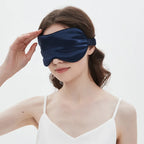 100% Mulberry Silk Sleep Mask Men Women Eye Cover Total Blackout Size 20 X 8.5cm