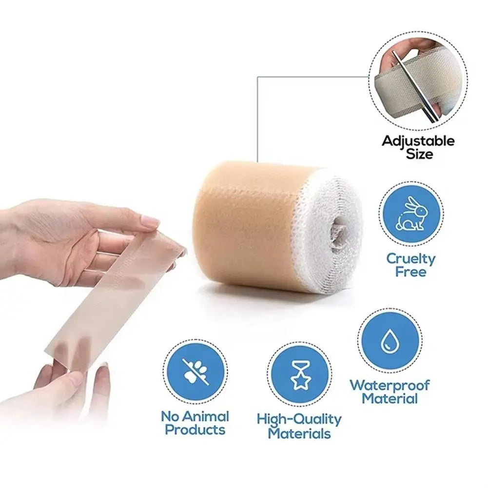 4X300CM Silicone Scar Patch Skin Repair Sheets Self-Adhesive Stretch Mark Tape Therapy Patch Burn Acne Scar  ﻿