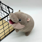 Moo Deng Plush Cute Cartoon Hippo Soft Stuffed Animal Pillow Back Cushion Kids Gift