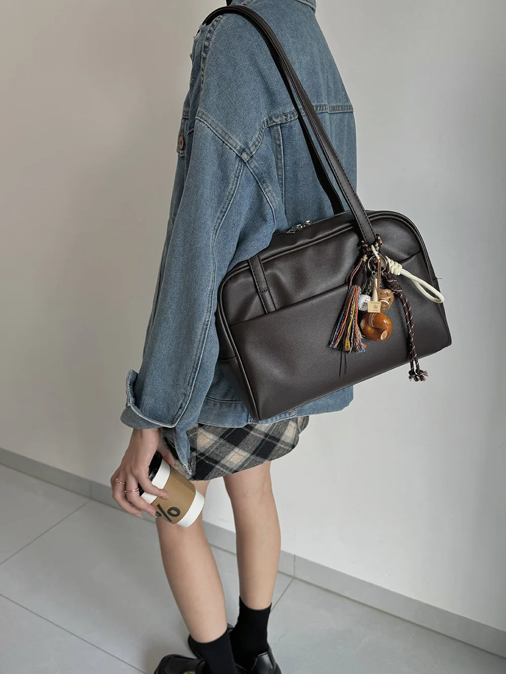 CGCBAG Vintage Designer Luxury Women Tote Casual Large Shoulder Bag High Quality Leather Ladies Handbags