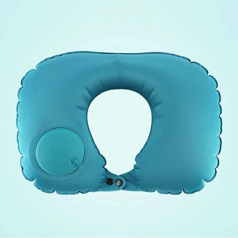 Travel Neck Pillow Inflatable Airplane U-shaped Cervical Orthopedic Portable Foldable