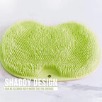Scrubber Shower Massage Pad Silicone Wall Mounted Back Reusable Cleaning Brush Feet Washer Mat
