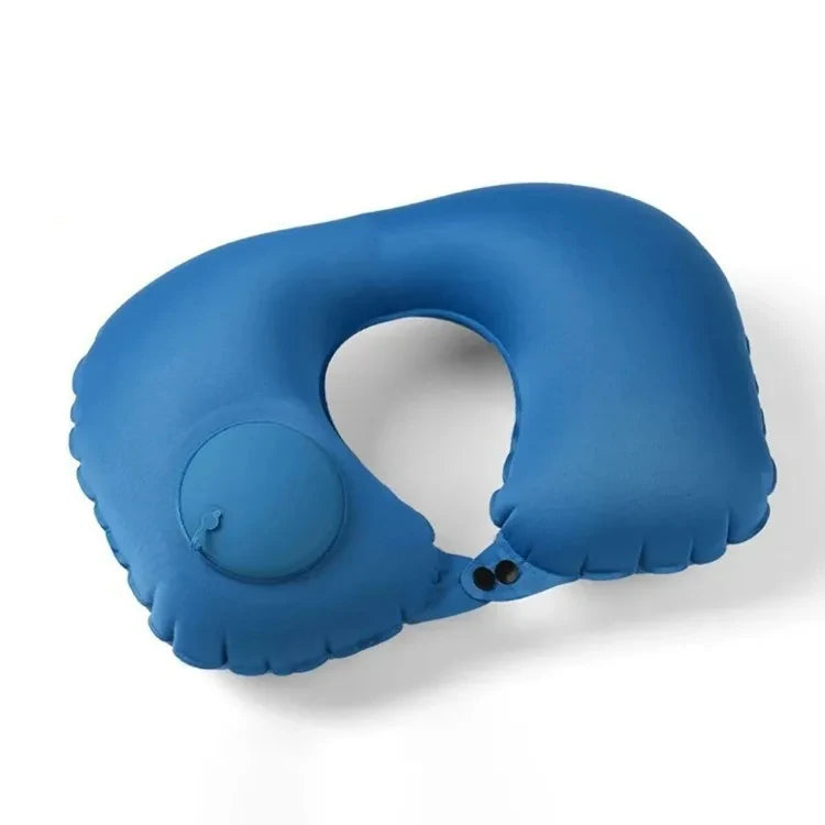 Travel Neck Pillow Inflatable Airplane U-shaped Cervical Orthopedic Portable Foldable