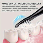 Electric Toothbrush Portable USB Rechargeable 6 Replaceable Heads Suitable for Travel