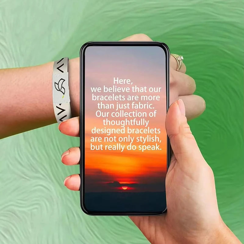 Wearable Bible Verse NFC Bracelet Women Men Christian Daily Religious Gifts