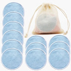 12PC Reusable Round Cotton Pads Makeup Remover Washable Round Bamboo Nursing