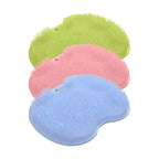 Scrubber Shower Massage Pad Silicone Wall Mounted Back Reusable Cleaning Brush Feet Washer Mat