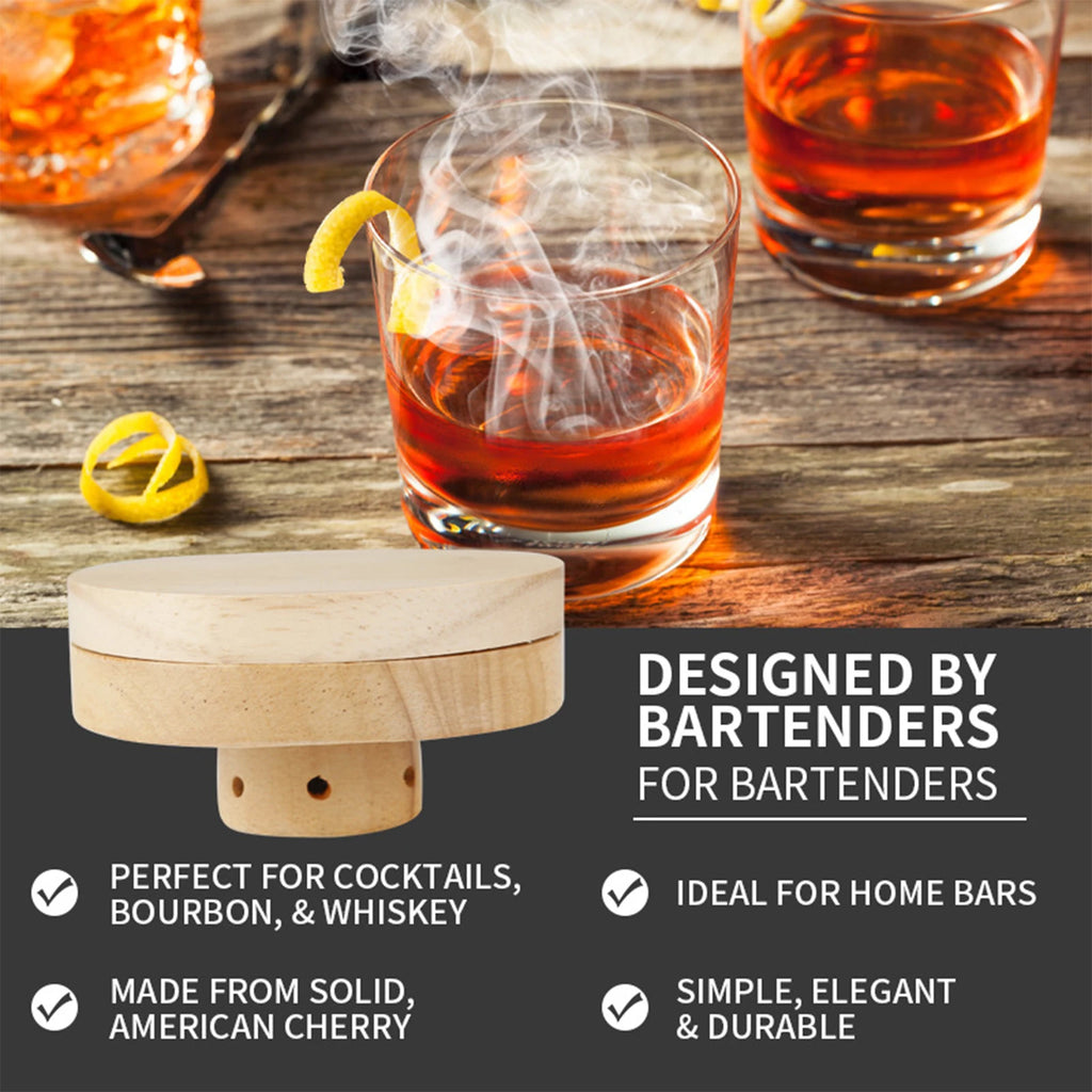 Cocktail Smoker Kit 4 Wood Chips Old Fashioned Whiskey Smoker Drink Accessories