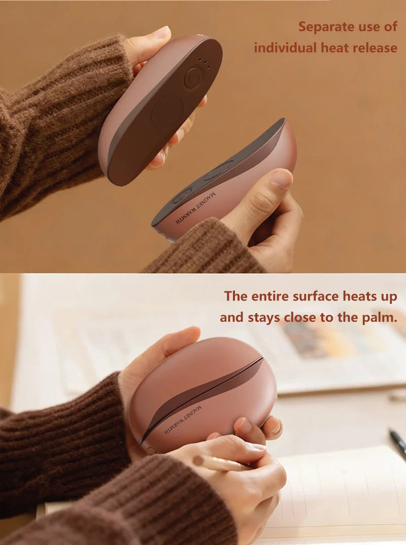 Xiaomi Hand Warmer Rechargeable Magnetic Design Electric 6000mah Split-type Skin-friendly Material