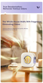 Smart Aroma Diffuser Air Purifier Digital Display Essential Oils 4 Gears Wall Mount Tabletop USB Charging