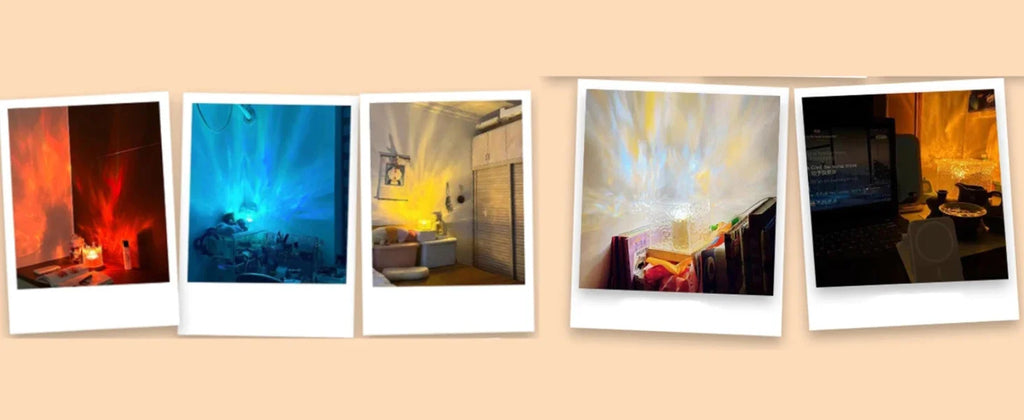 Ocean Wave Projector Light 16 Colors Glow Lamp Home Office Bar Restaurant Night Light