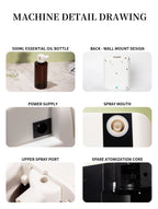 Aroma Diffuser 500ML Bluetooth Essential Oil Home Room Fragrance HVAC Electric Aromatic Air Freshener