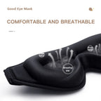 3D Sleep Mask Blindfold Soft Memory Foam 99% Blockout