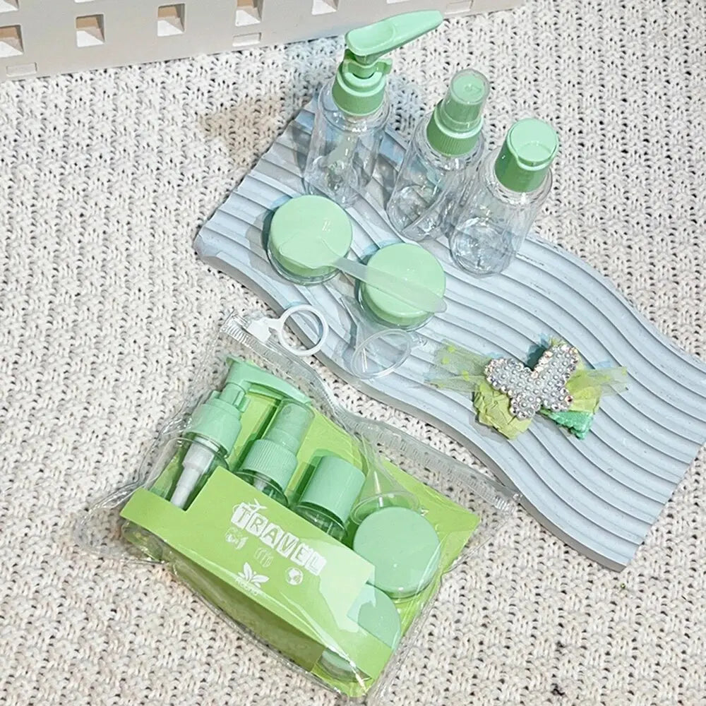 Travel Bottles Kit Leak Proof Toiletry Containers Clear For Lotion Shampoo Cream