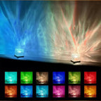 Ocean Wave Projector Light 16 Colors Glow Lamp Home Office Bar Restaurant Night Light